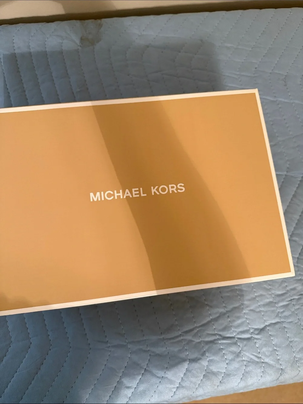 Michael Kors Kids White Sneakers with Red Logo Band